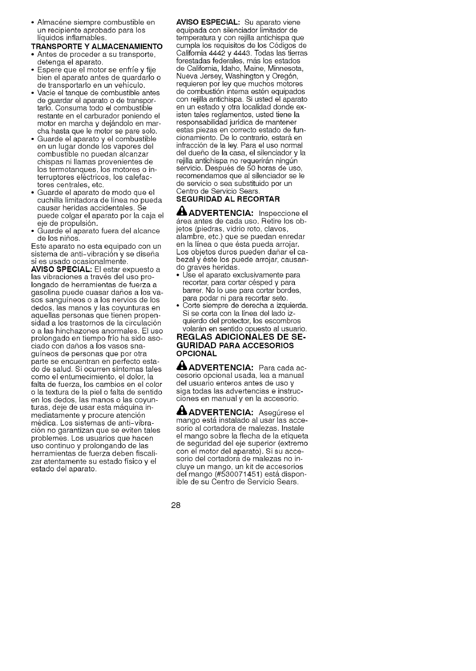 Craftsman 358.791031 User Manual | Page 28 / 48