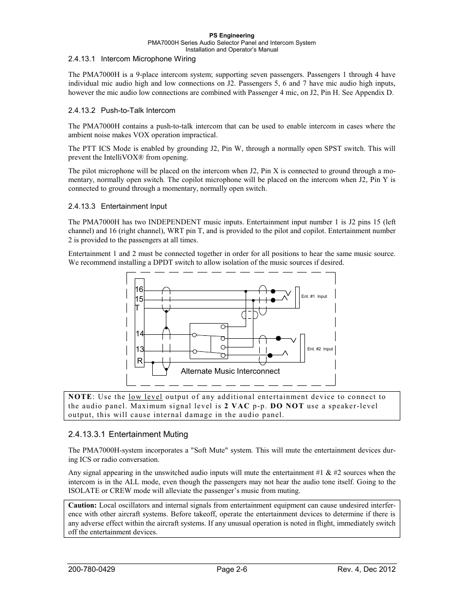 PS Engineering PMA7000H Installation Manual User Manual | Page 13 / 32