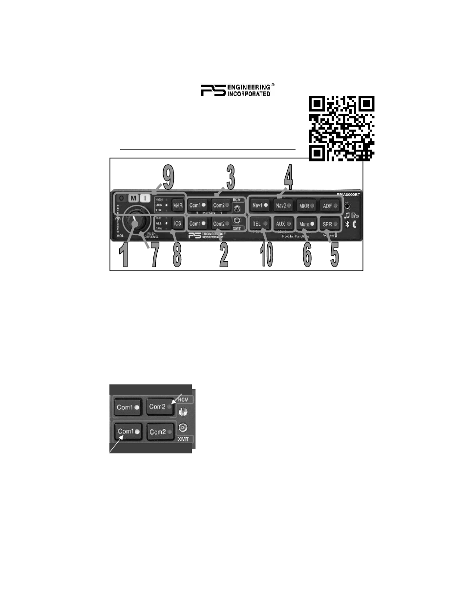 PS Engineering PMA8000BT NUI Pilot’s Guide User Manual | Page 2 / 20