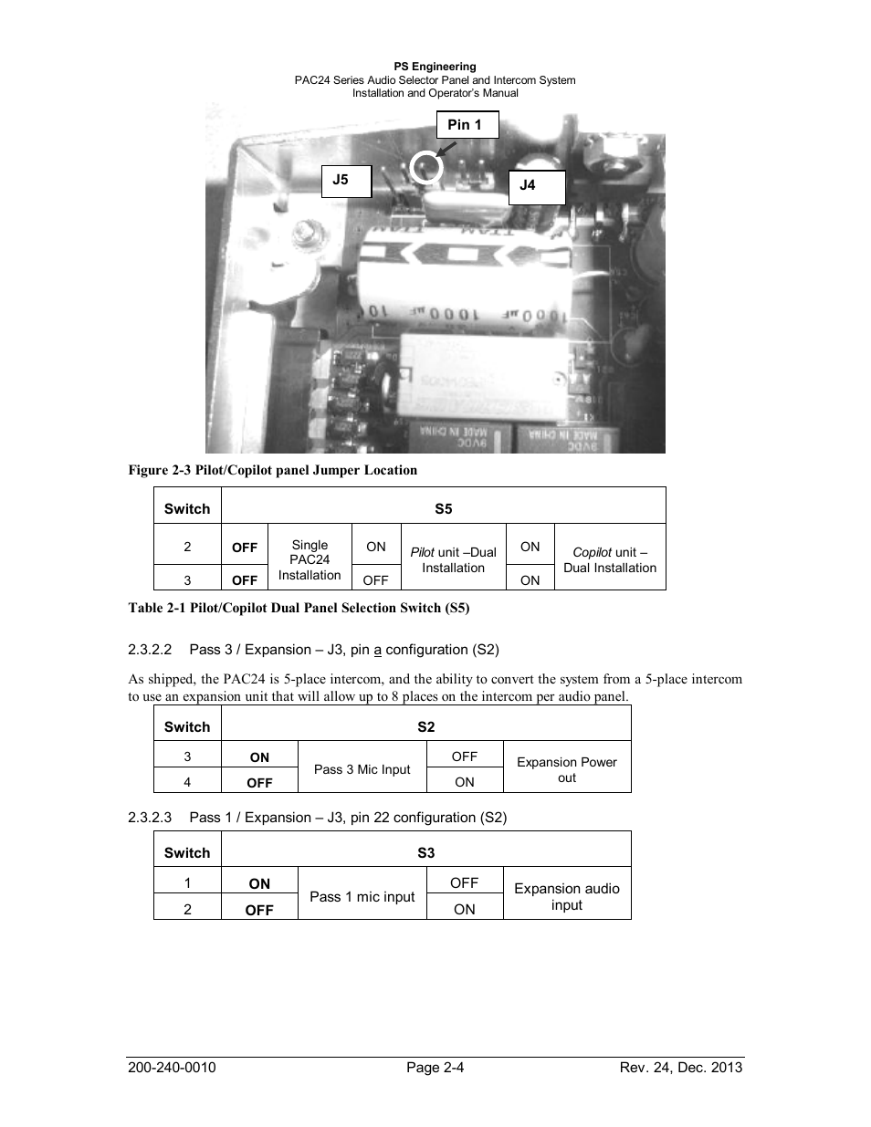 PS Engineering PAC24 Installation Manual User Manual | Page 11 / 41