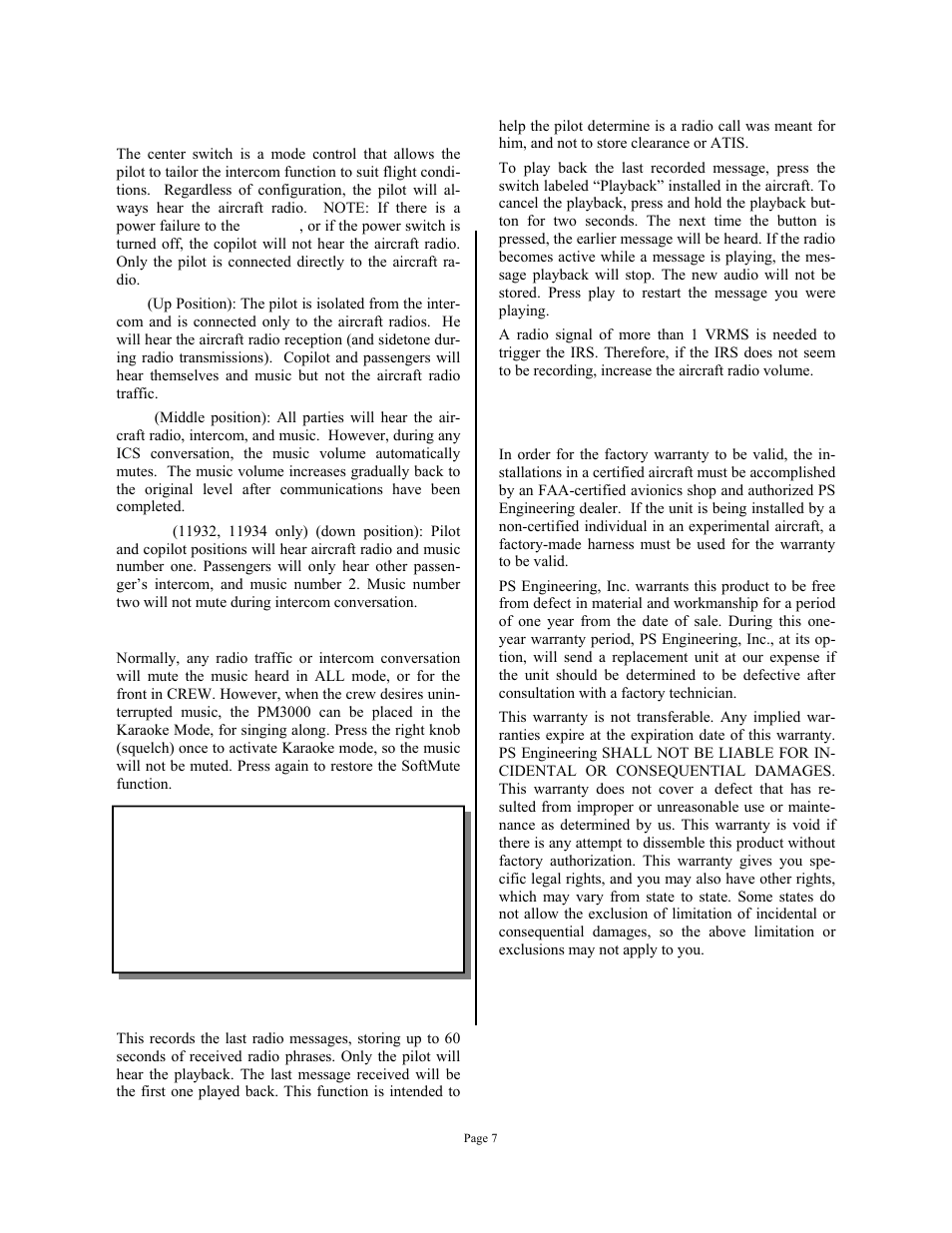 PS Engineering PM3000 Installation Manual User Manual | Page 7 / 12