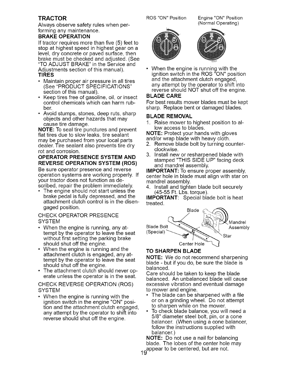 Tractor | Craftsman 917.276230 User Manual | Page 19 / 60