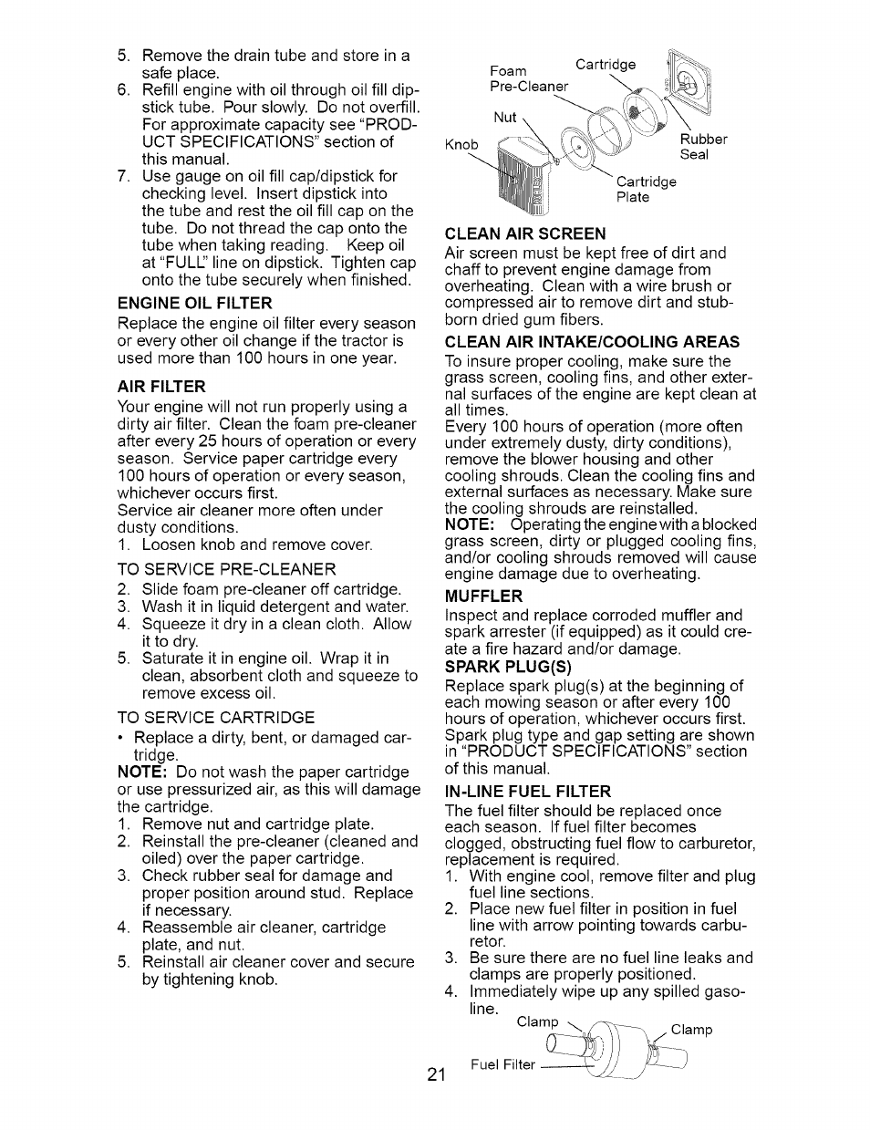 Craftsman 917.276230 User Manual | Page 21 / 60