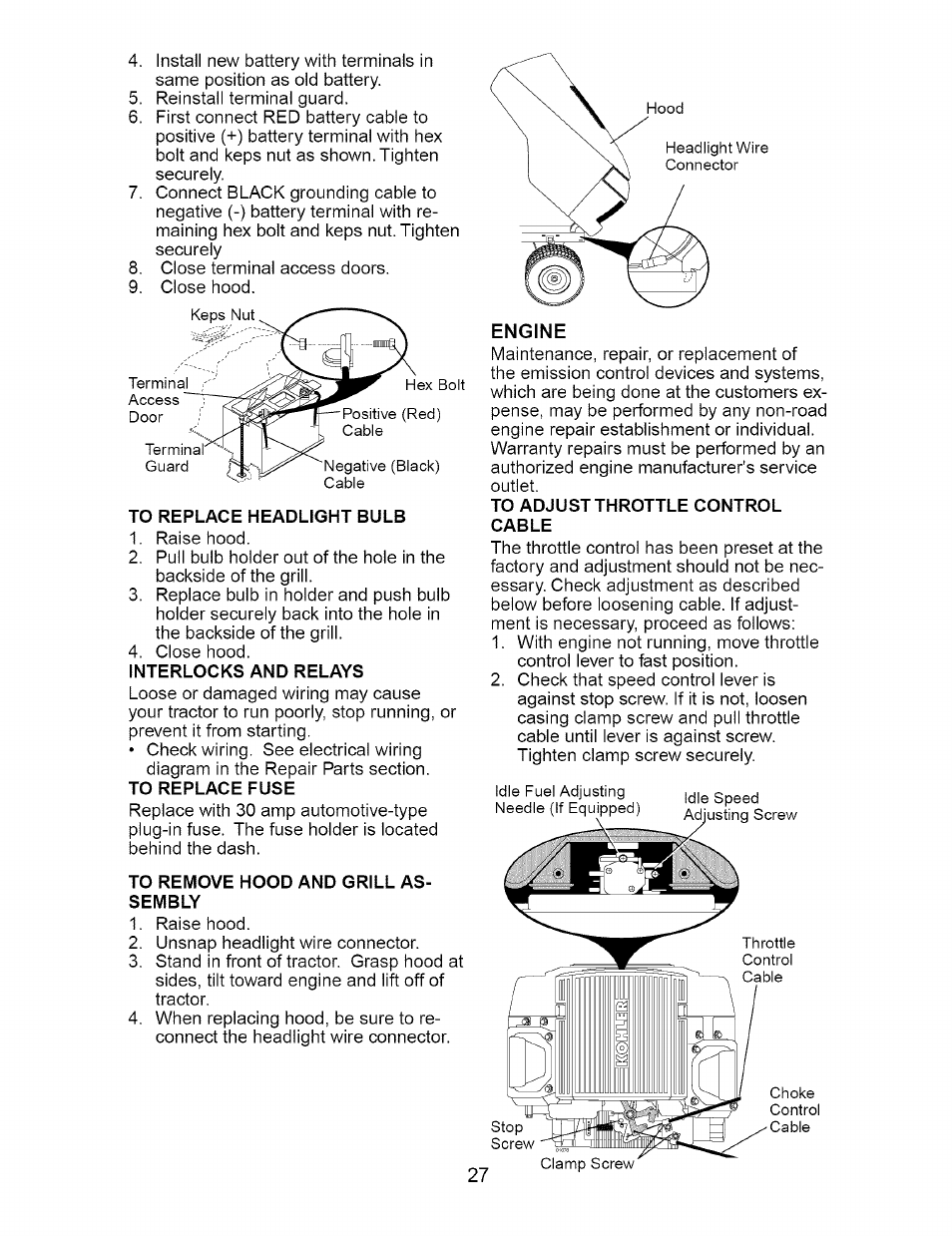 Engine | Craftsman 917.276230 User Manual | Page 27 / 60