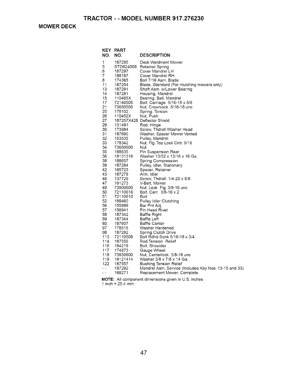 Craftsman 917.276230 User Manual | Page 47 / 60