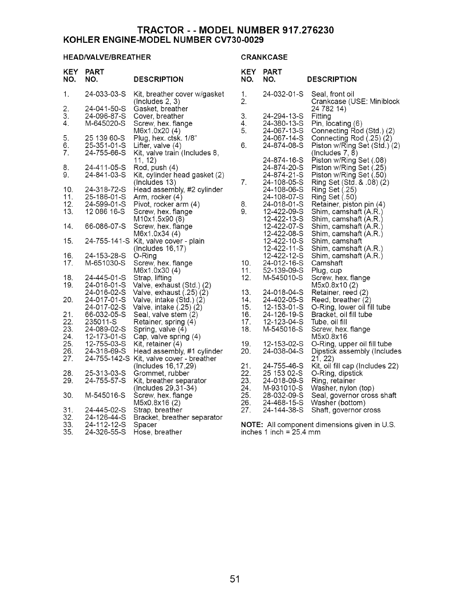 Craftsman 917.276230 User Manual | Page 51 / 60