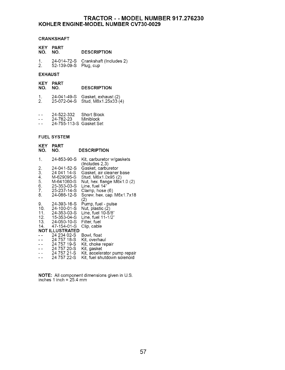 Craftsman 917.276230 User Manual | Page 57 / 60