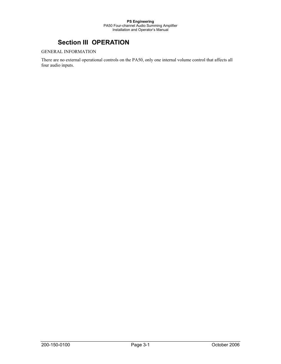PS Engineering PA50 User Manual | Page 9 / 12