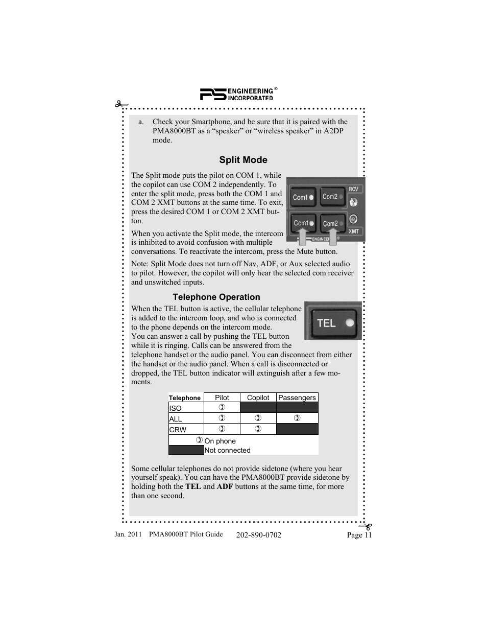 PS Engineering PMA8000BT User Manual | Page 11 / 20