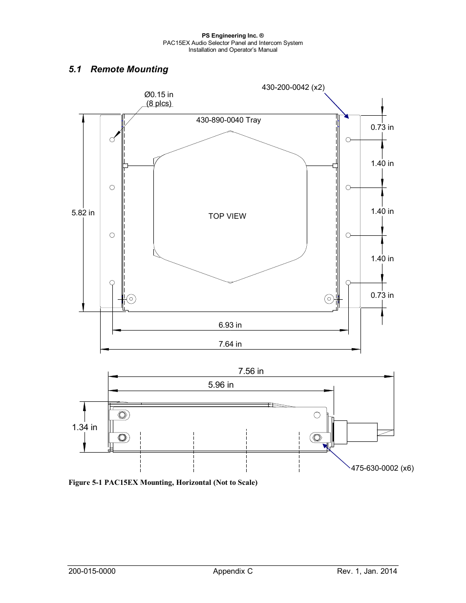 Remote mounting, Emote, Ounting | PS Engineering PAC15 User Manual | Page 24 / 27