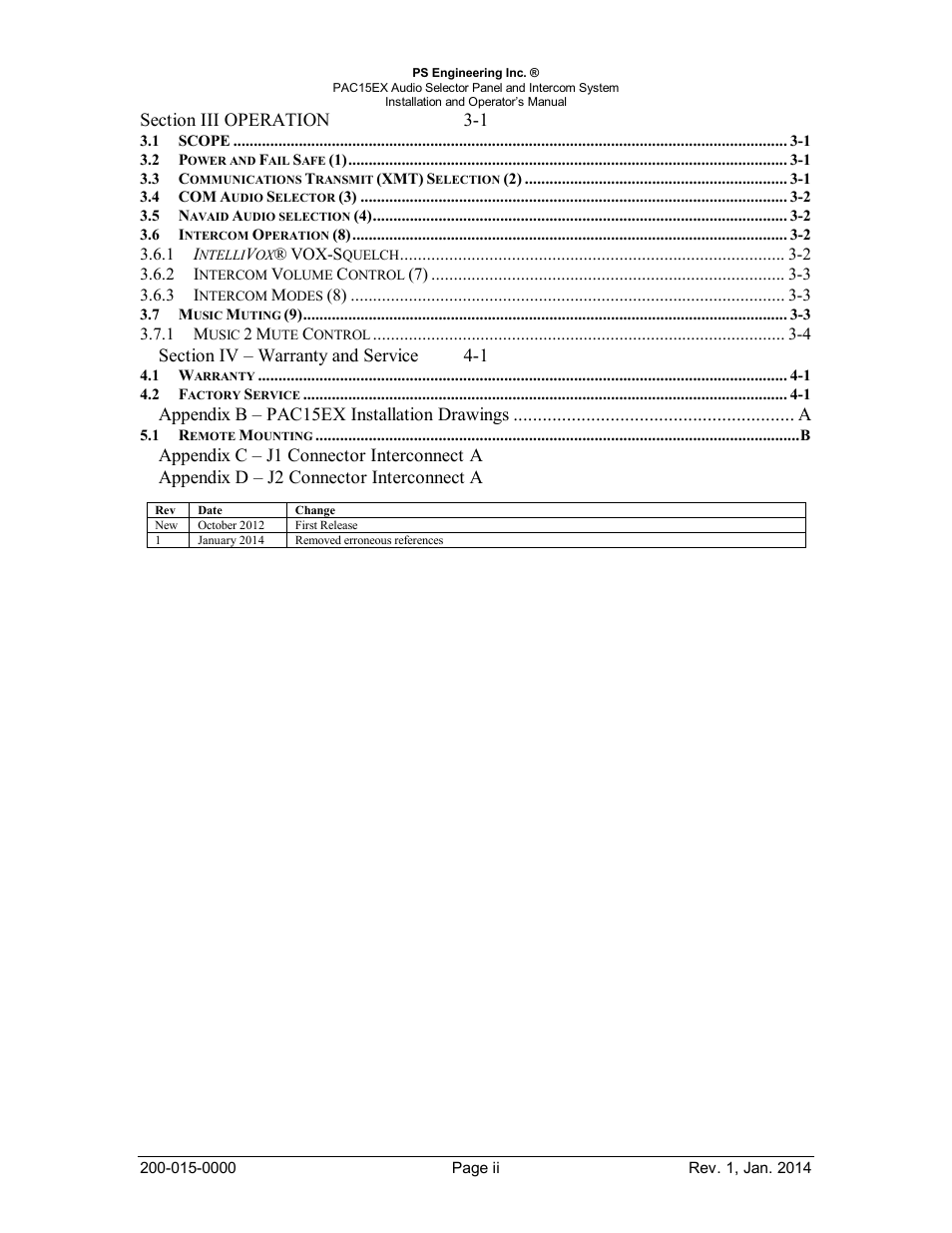 PS Engineering PAC15 User Manual | Page 3 / 27