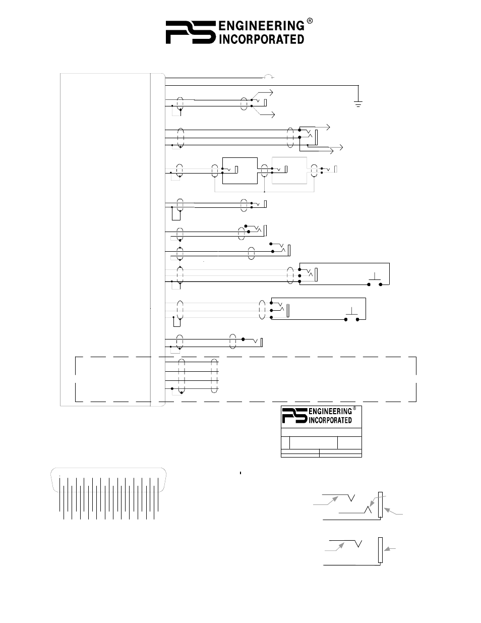 Monaural headset jack details, Aux mic jack, Aux headphone jack | These pins used for expansion modules only | PS Engineering PM1000II 11922 User Manual | Page 9 / 9