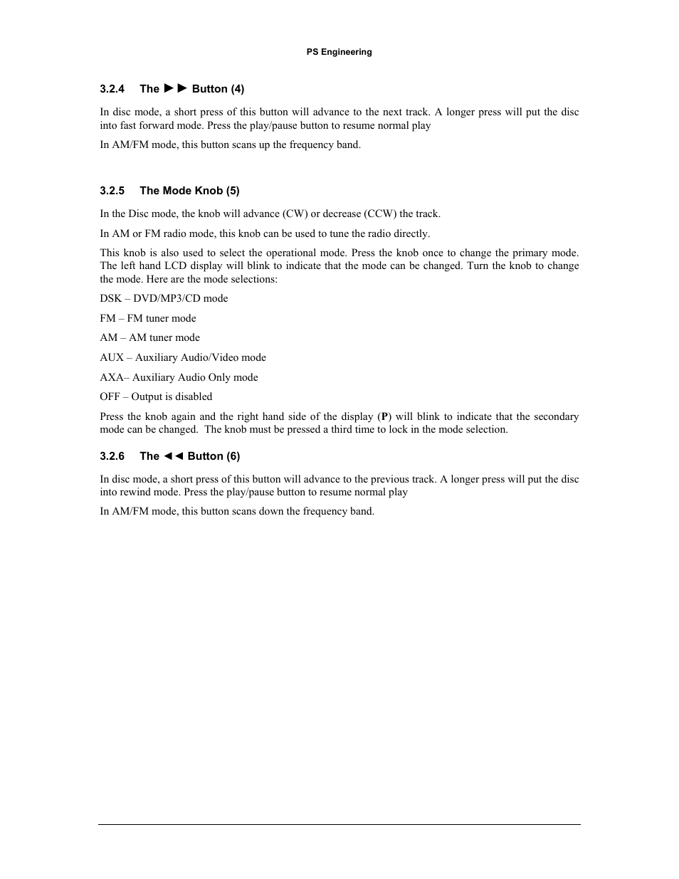 PS Engineering PAV80 Installation Manual User Manual | Page 18 / 36