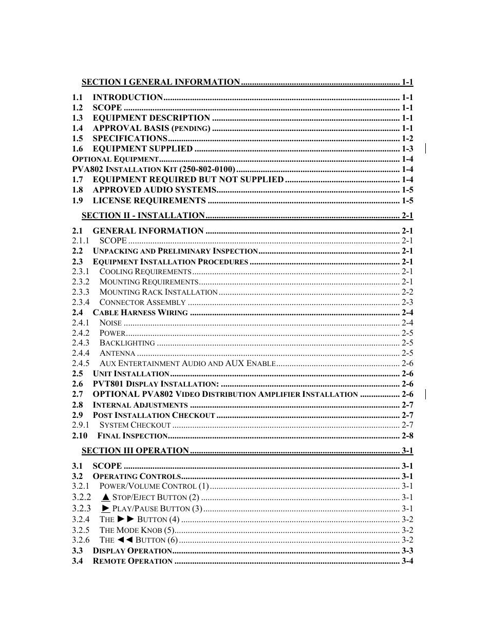PS Engineering PAV80 Installation Manual User Manual | Page 2 / 36
