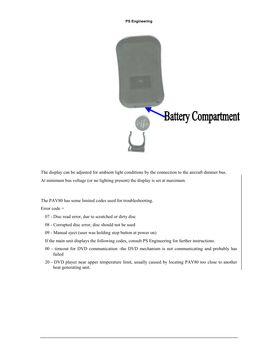 PS Engineering PAV80 Installation Manual User Manual | Page 21 / 36