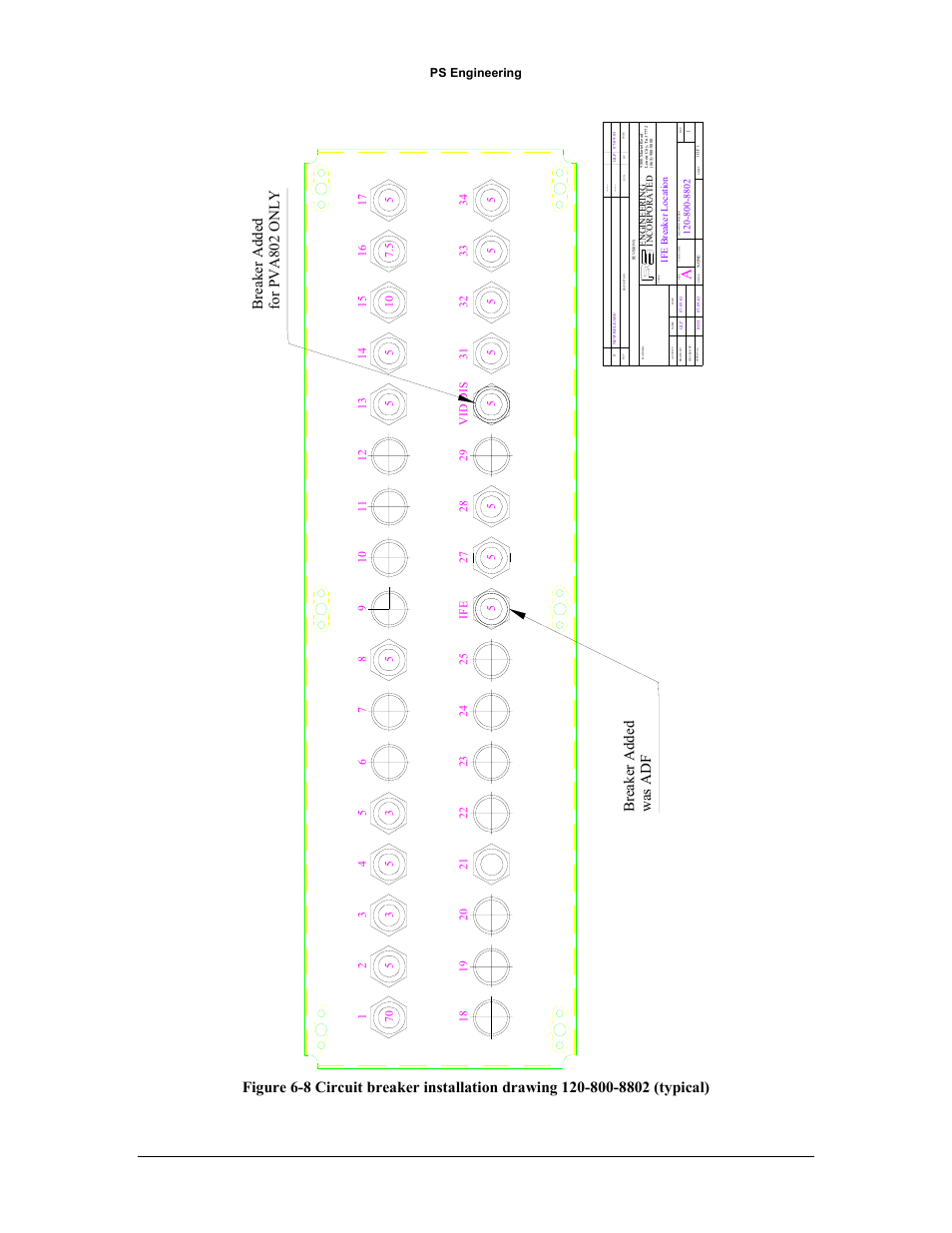 Br eak er ad de d was adf, Br eak er ad de d for pva802 onl y | PS Engineering PAV80 Installation Manual User Manual | Page 29 / 36