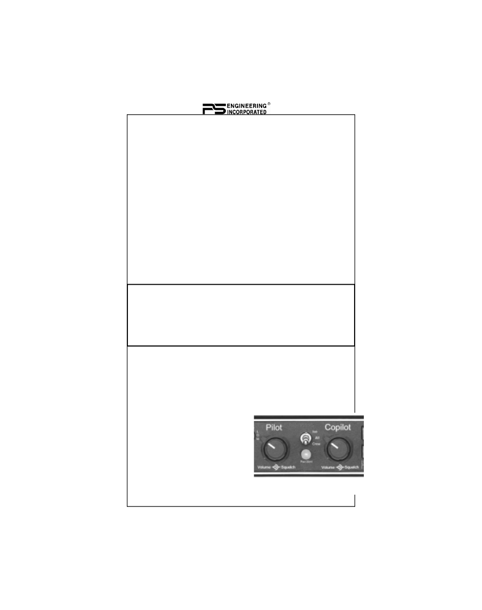 Split mode, Intercom operation | PS Engineering PMA6000M-C Pilot’s Guide User Manual | Page 5 / 12