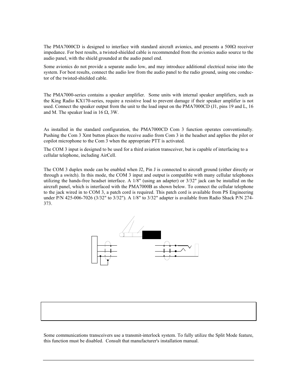 PS Engineering PMA7000CD Installation Manual User Manual | Page 13 / 41