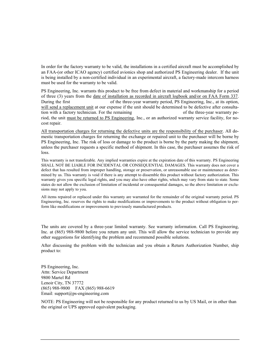 PS Engineering PMA7000CD Installation Manual User Manual | Page 29 / 41