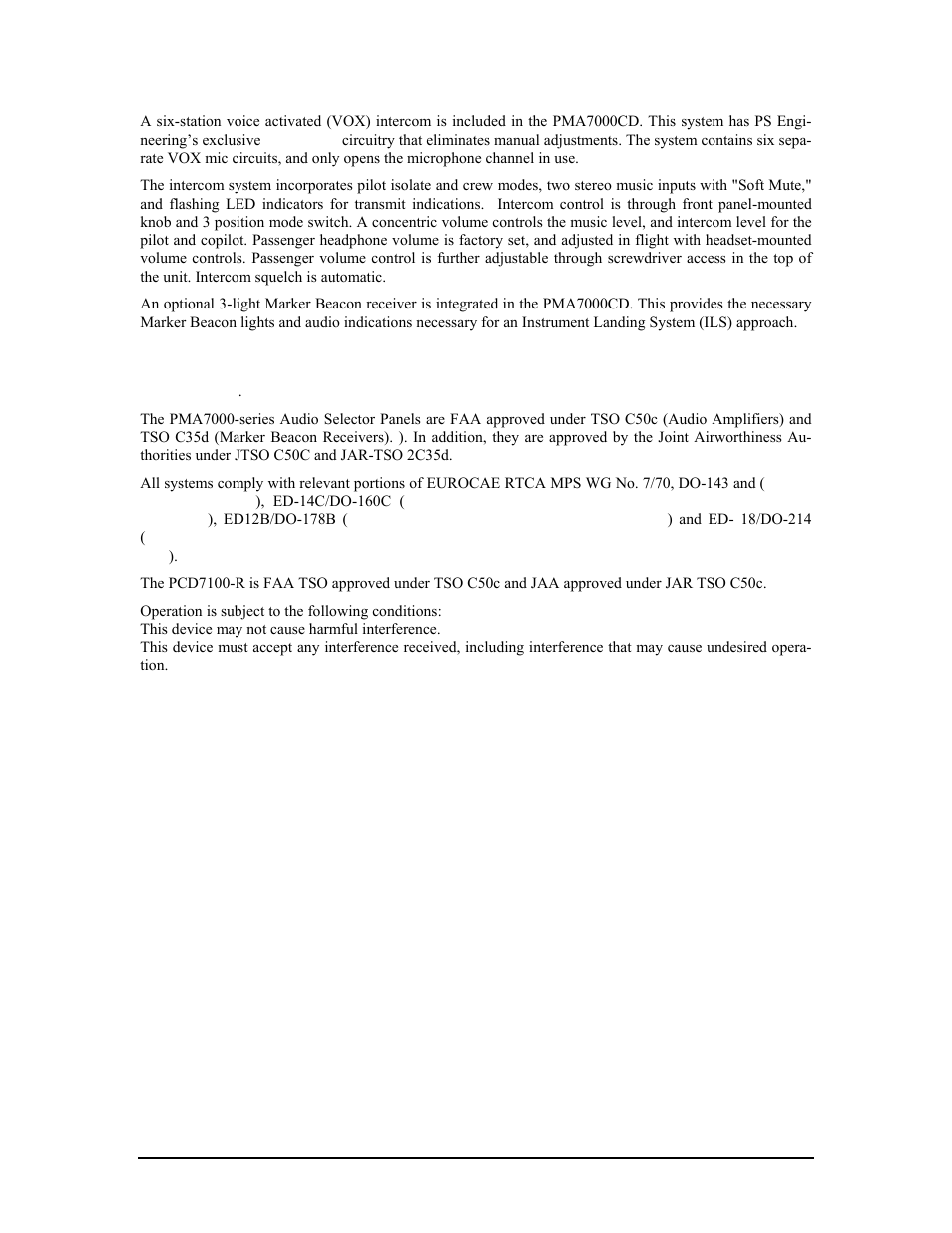 PS Engineering PMA7000CD Installation Manual User Manual | Page 5 / 41