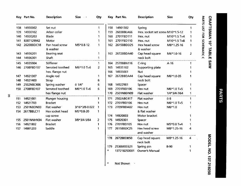 Craftsman 137.218250 User Manual | Page 26 / 36