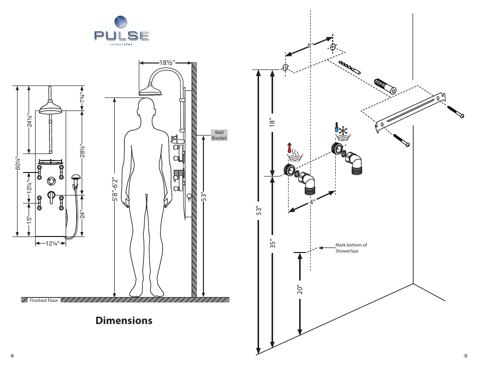 Dimensions | PULSE ShowerSpas 1018 Navajo User Manual | Page 3 / 4