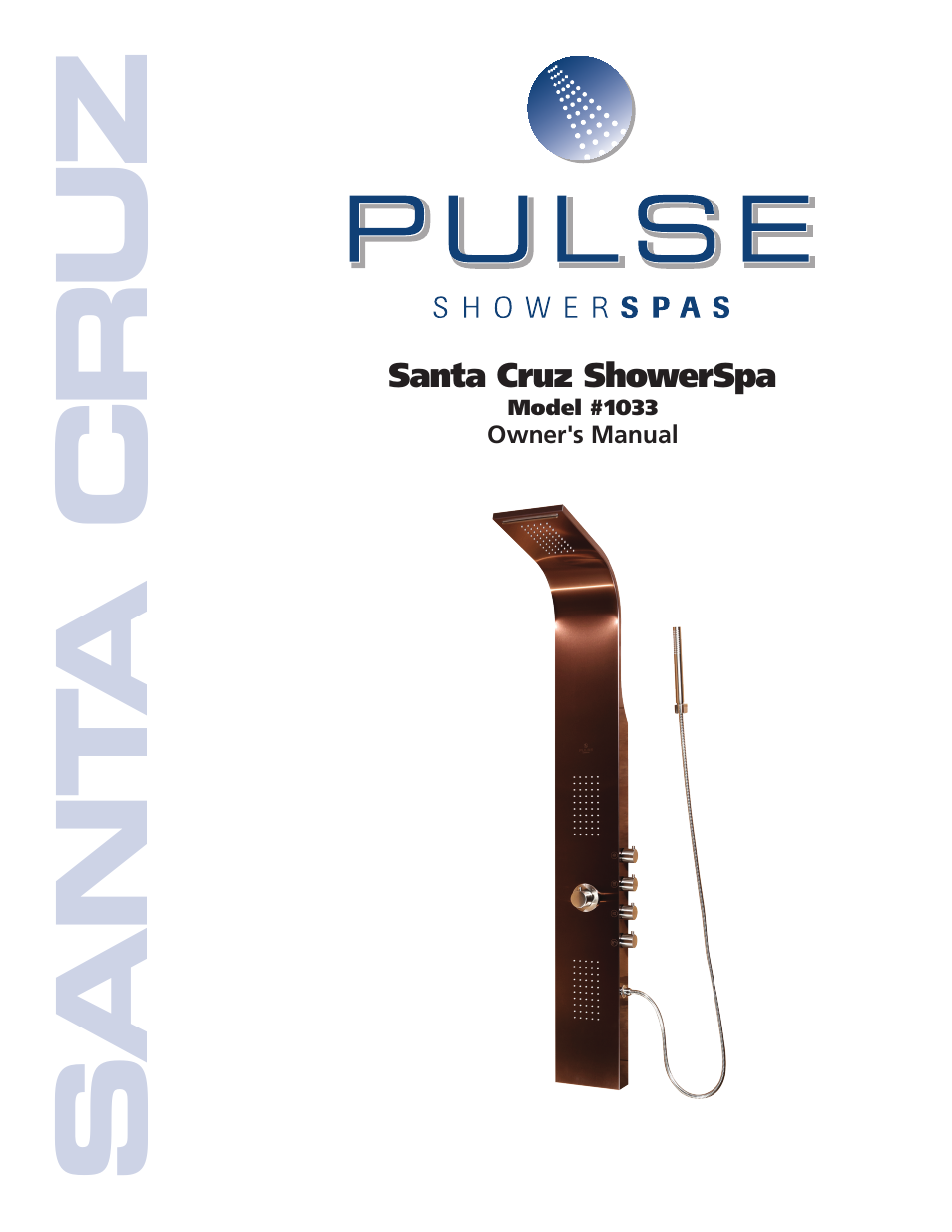 PULSE ShowerSpas 1033 Santa Cruz User Manual | 8 pages