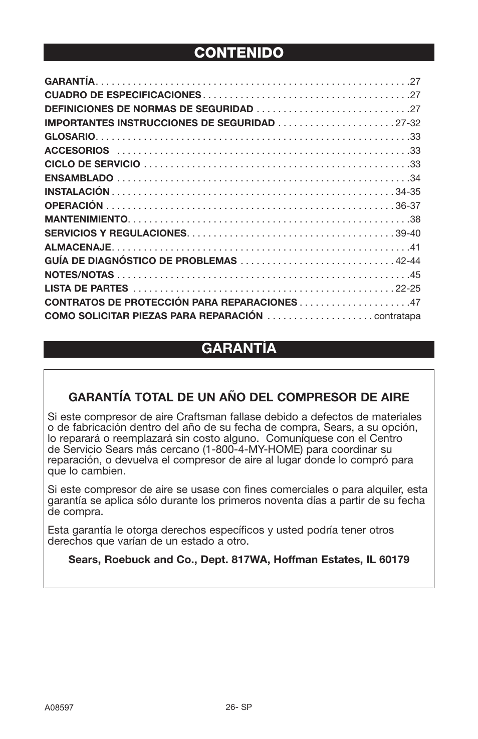 Craftsman 919.16644 User Manual | Page 22 / 44