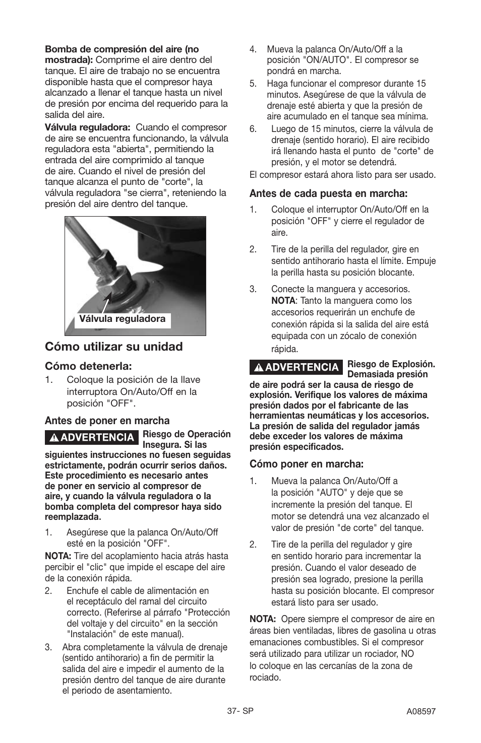 Cómo utilizar su unidad | Craftsman 919.16644 User Manual | Page 33 / 44