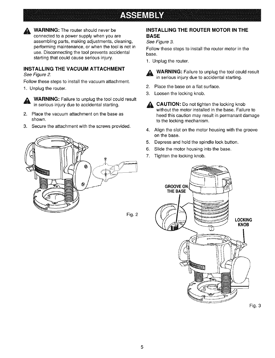 Assembly | Craftsman 315.175320 User Manual | Page 5 / 8