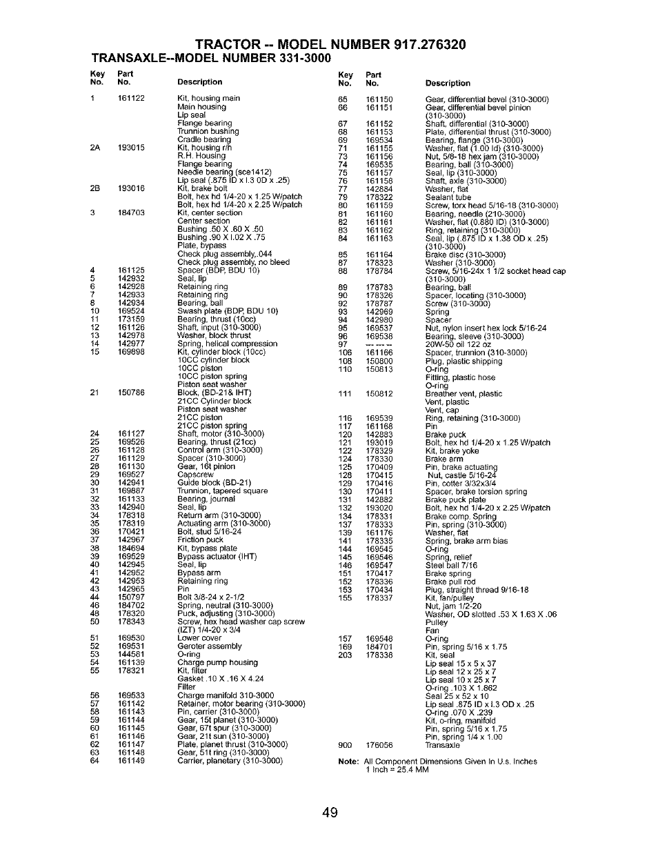 Craftsman 917.276320 User Manual | Page 49 / 56