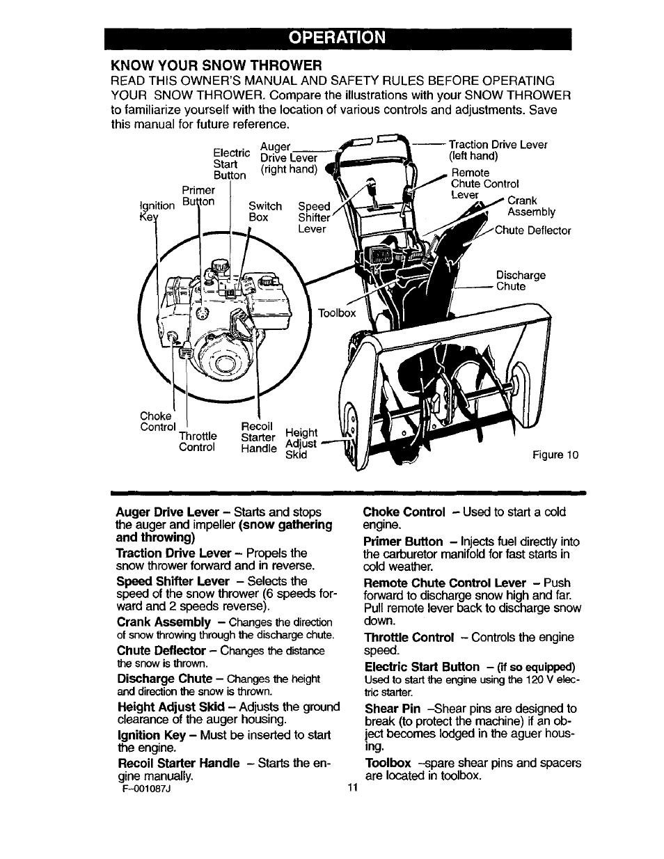 Operation | Craftsman 536.886440 User Manual | Page 11 / 54