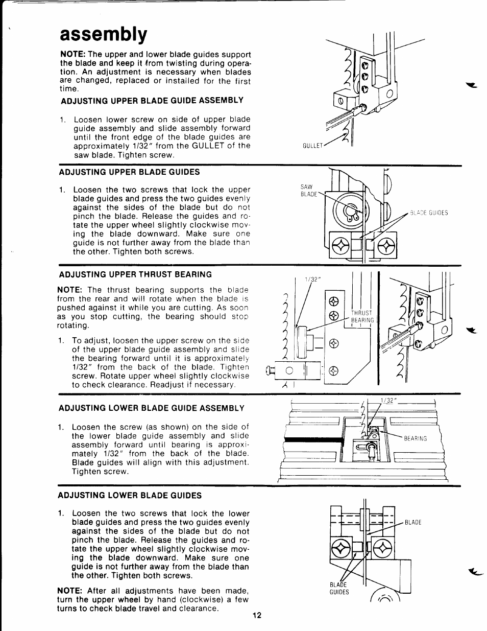 Assembly | Craftsman 113.244513 User Manual | Page 12 / 20