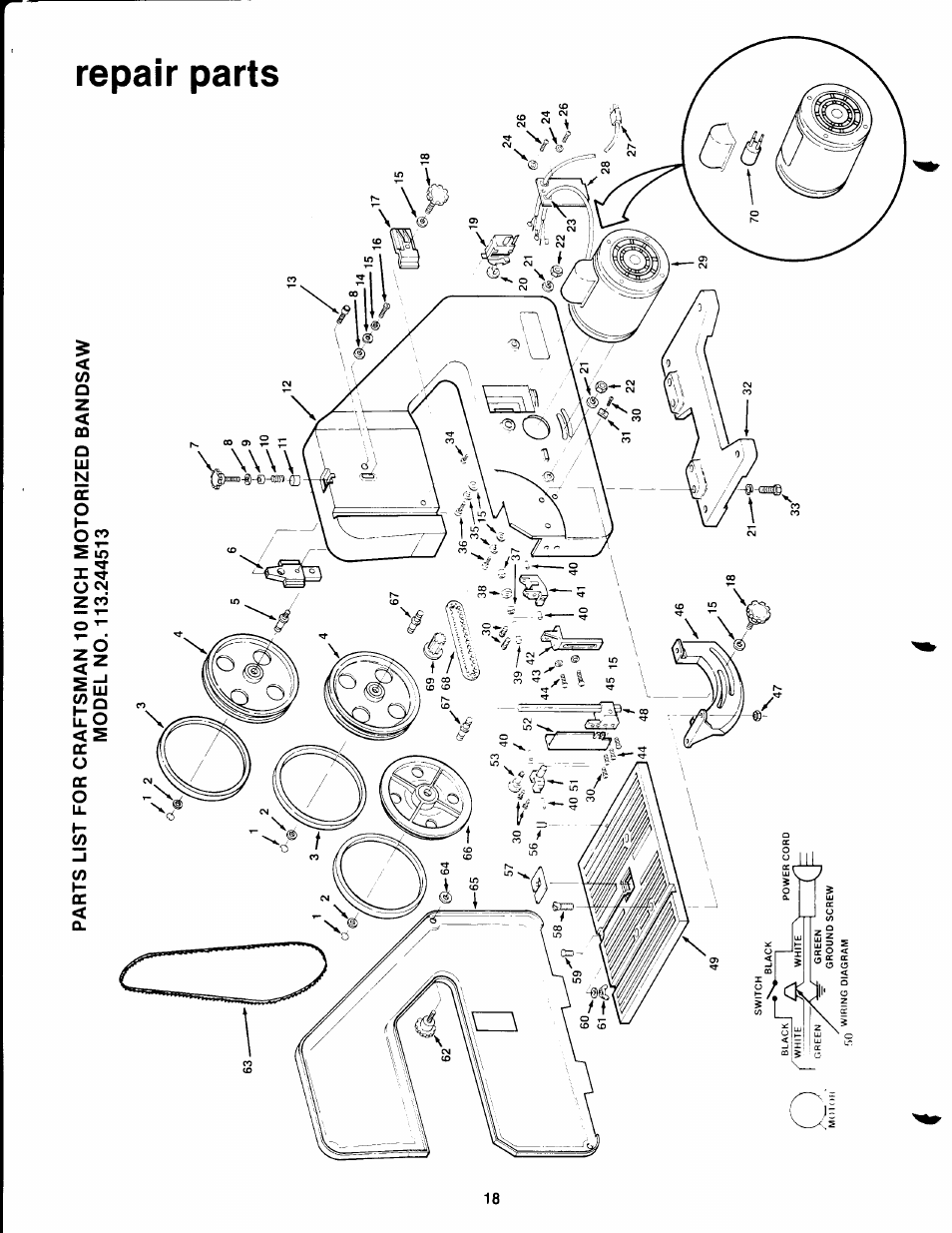 Craftsman 113.244513 User Manual | Page 18 / 20