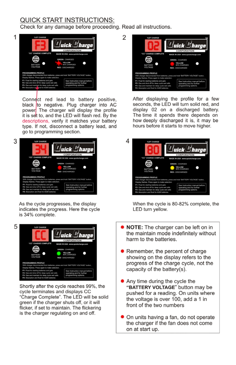Quick Charge SCX User Manual | Page 2 / 12