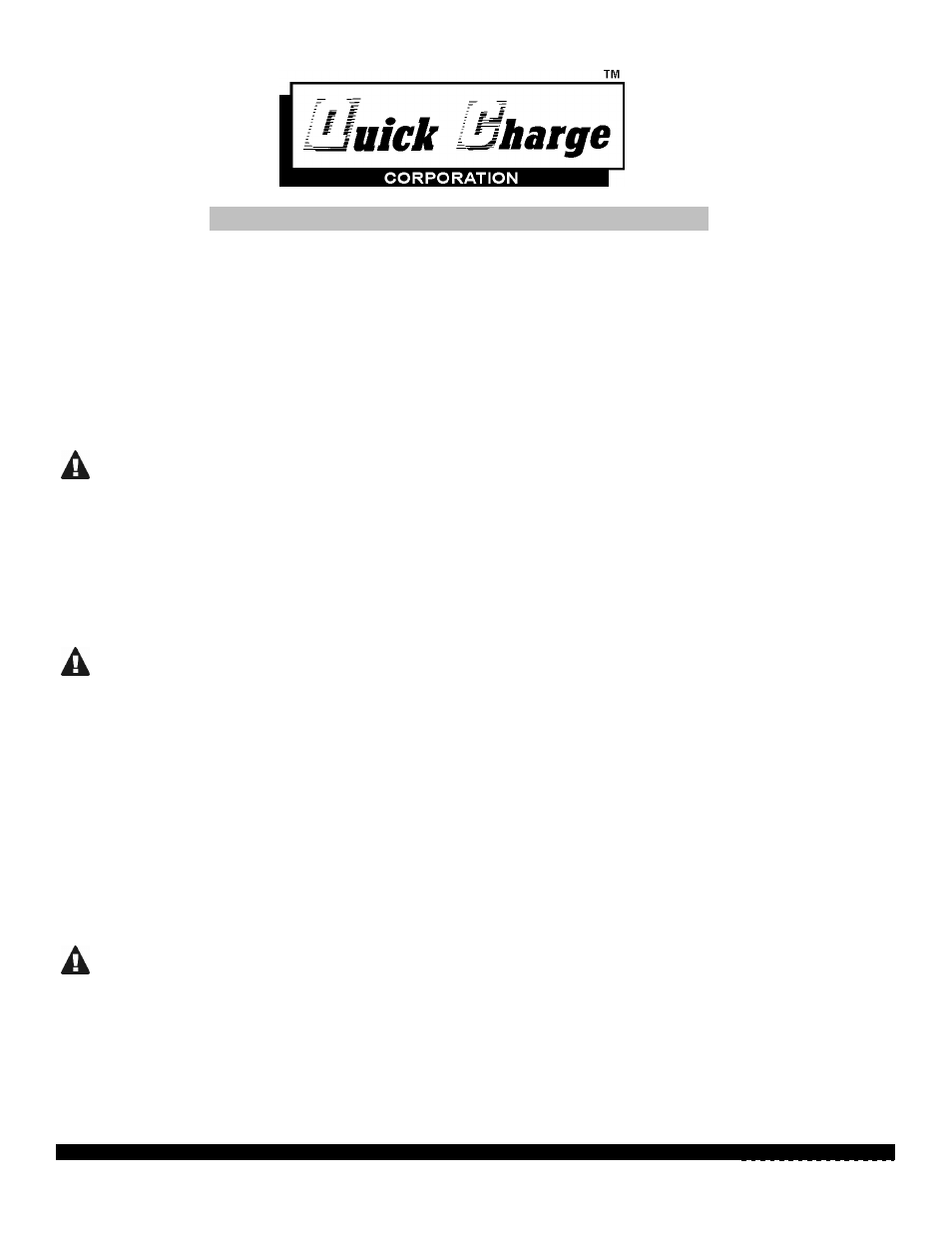 Quick Charge QPA12v/50A User Manual | 4 pages