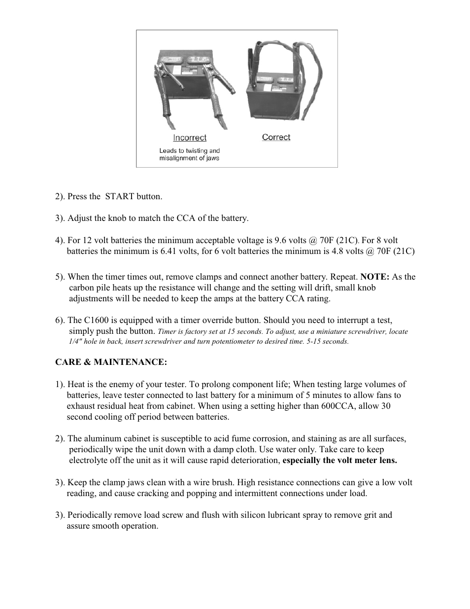 Quick Charge C1600 User Manual | Page 2 / 4