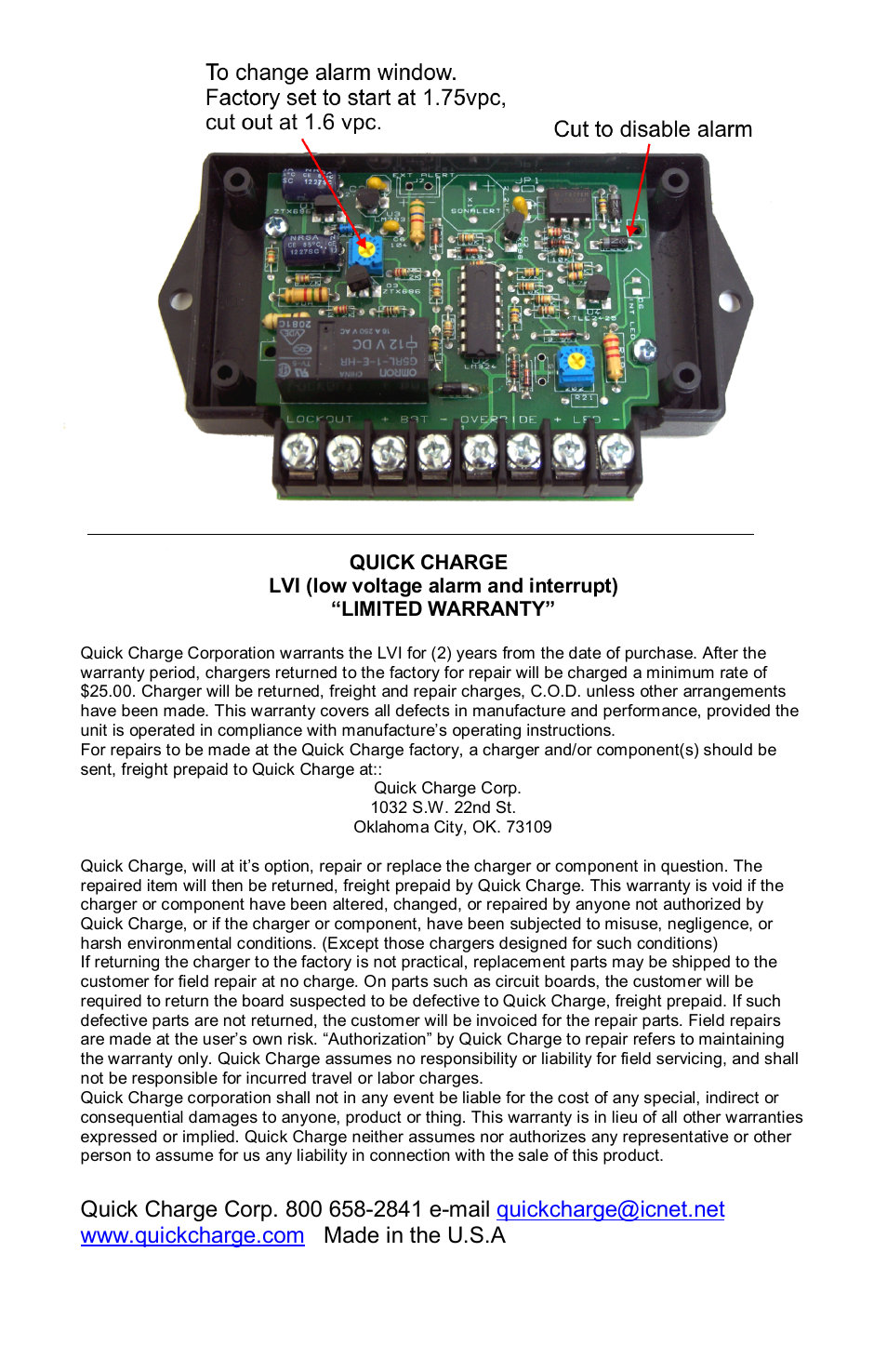 Quick Charge LVI User Manual | Page 4 / 4