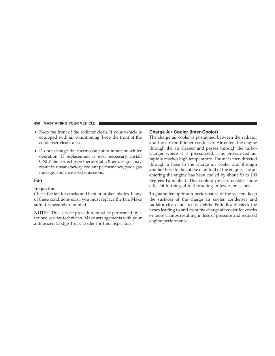 Charge air cooler (inter-cooler) | Ram Trucks 2007 3500 (Diesel) User Manual | Page 450 / 552