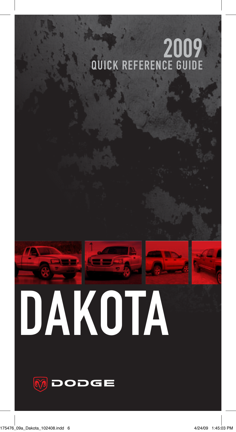 Dodge 2009 Dakota User Manual | 12 pages