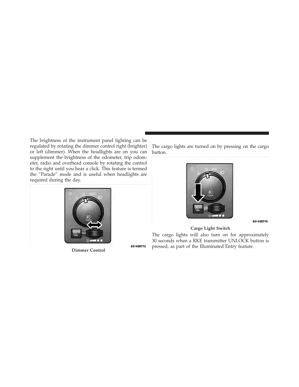 Cargo light | Ram Trucks 2009 1500 - Owner Manual User Manual | Page 152 / 543