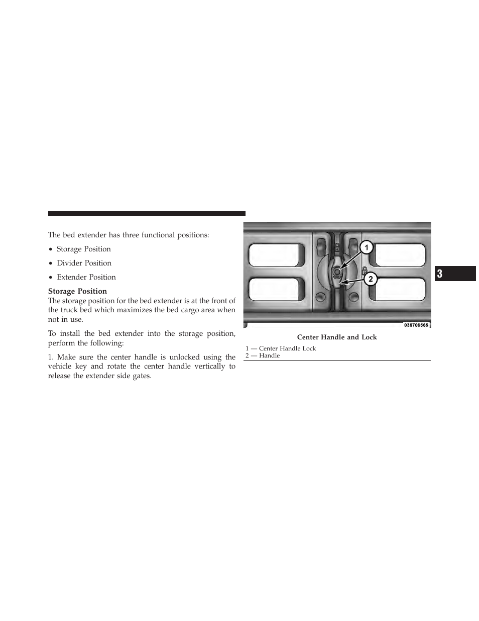 Bed extender - if equipped | Ram Trucks 2009 1500 - Owner Manual User Manual | Page 209 / 543