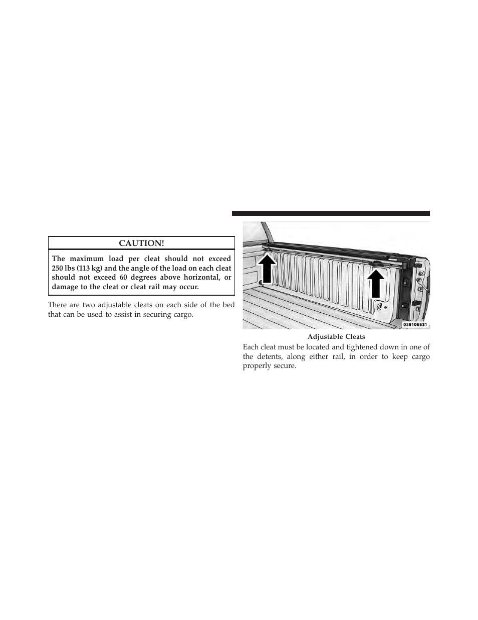 Bed rail tie-down system | Ram Trucks 2009 1500 - Owner Manual User Manual | Page 216 / 543