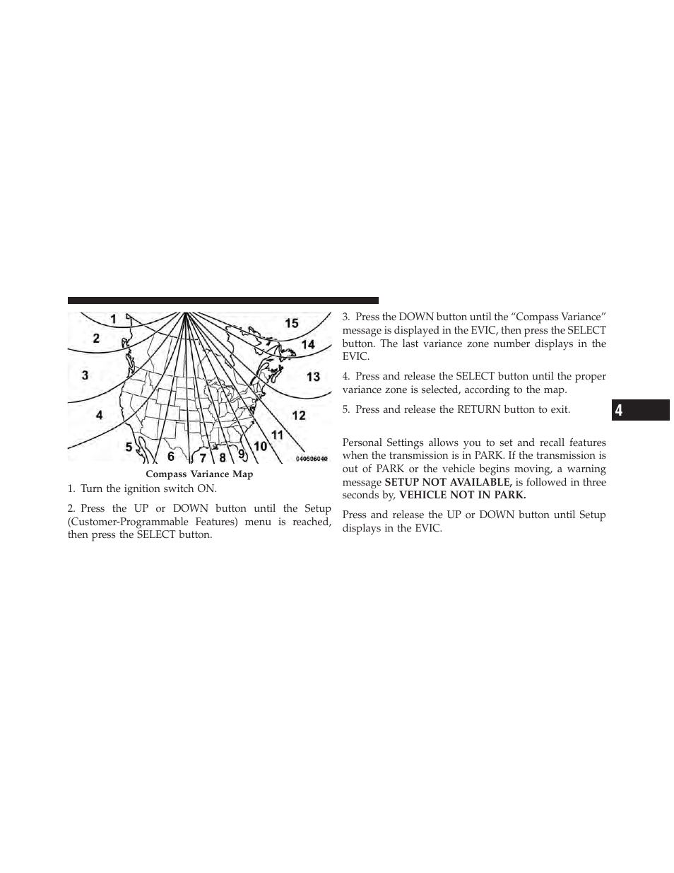 Customer-programmable features (setup) | Ram Trucks 2009 1500 - Owner Manual User Manual | Page 257 / 543