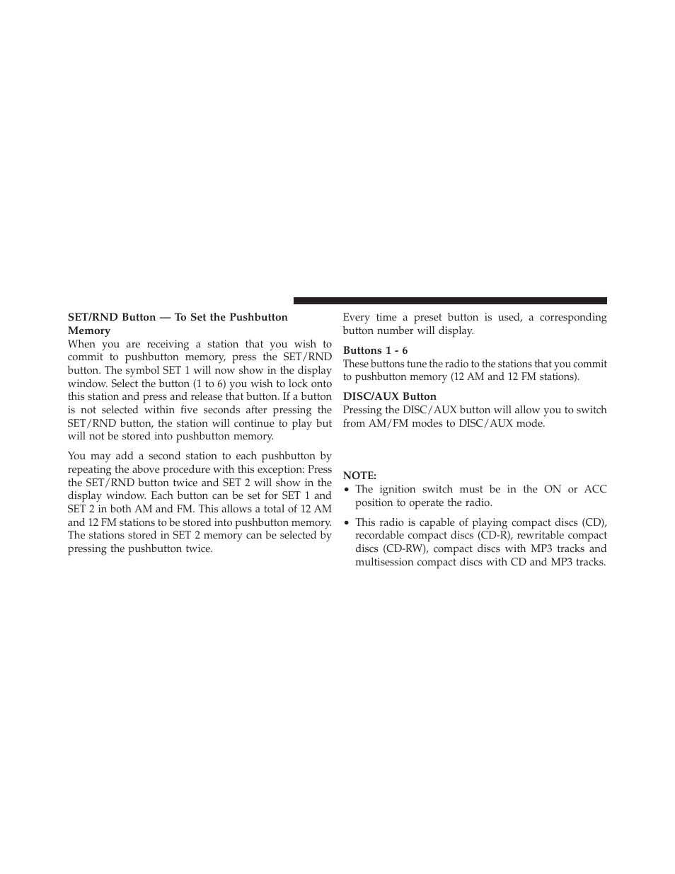 Operation instructions — cd mode for cd, And mp3 audio play | Ram Trucks 2009 1500 - Owner Manual User Manual | Page 280 / 543