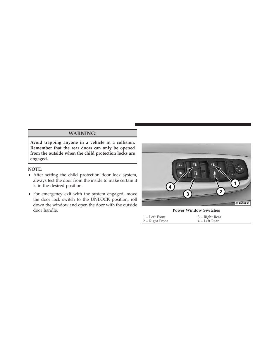 Windows, Power windows - if equipped, Power windows – if equipped | Ram Trucks 2009 1500 - Owner Manual User Manual | Page 36 / 543