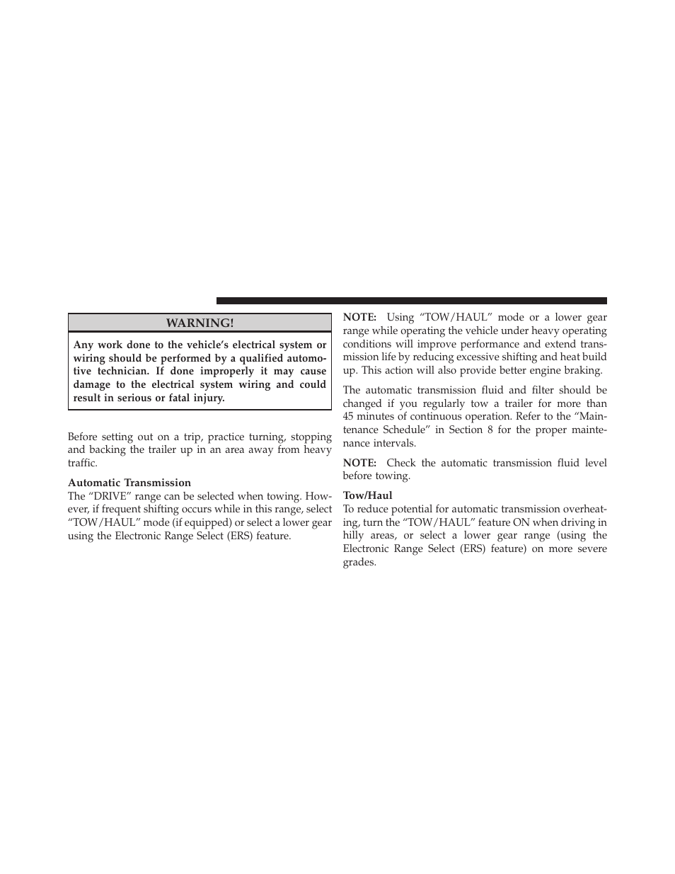 Towing tips | Ram Trucks 2009 1500 - Owner Manual User Manual | Page 412 / 543