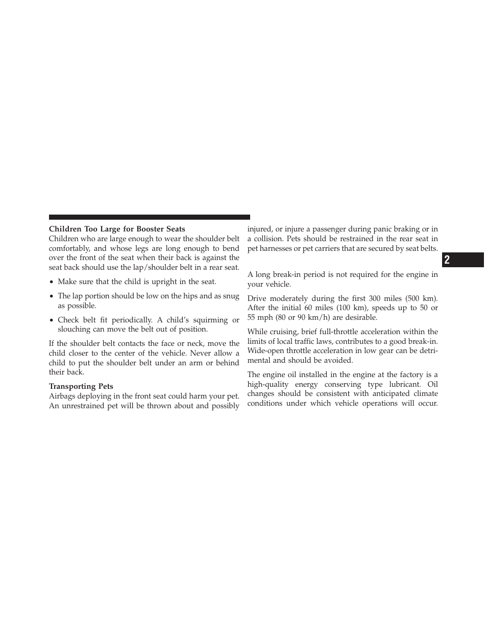 Engine break-in recommendations | Ram Trucks 2009 1500 - Owner Manual User Manual | Page 83 / 543