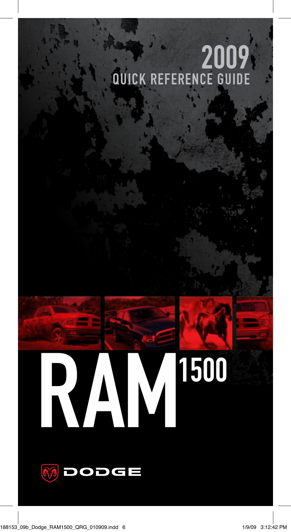 Ram Trucks 2009 1500 - Quick Reference Guide User Manual | 12 pages
