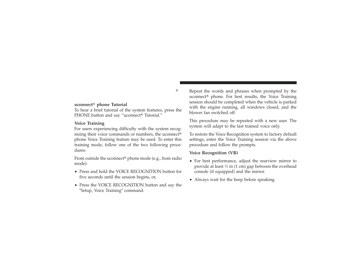 Things you should know about your uconnect phone, Things you should know about your, Uconnect | Phone | Ram Trucks 2009 3500 - Owner Manual User Manual | Page 108 / 532